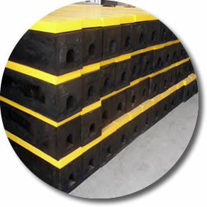 a batch of square fender with yellow covering plate are in inventory.