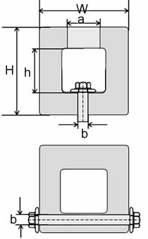 A plan about the dimensions of SQS square boat fenders